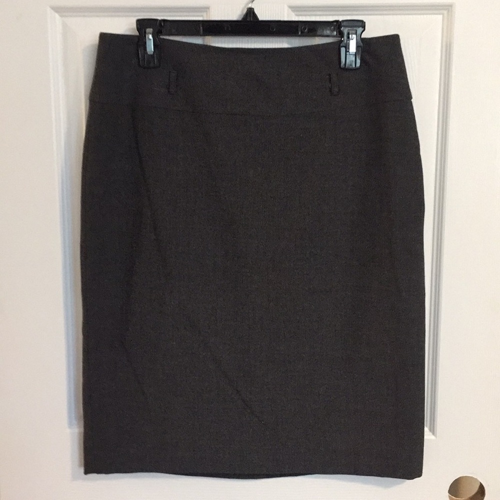 Gray Pencil Skirt